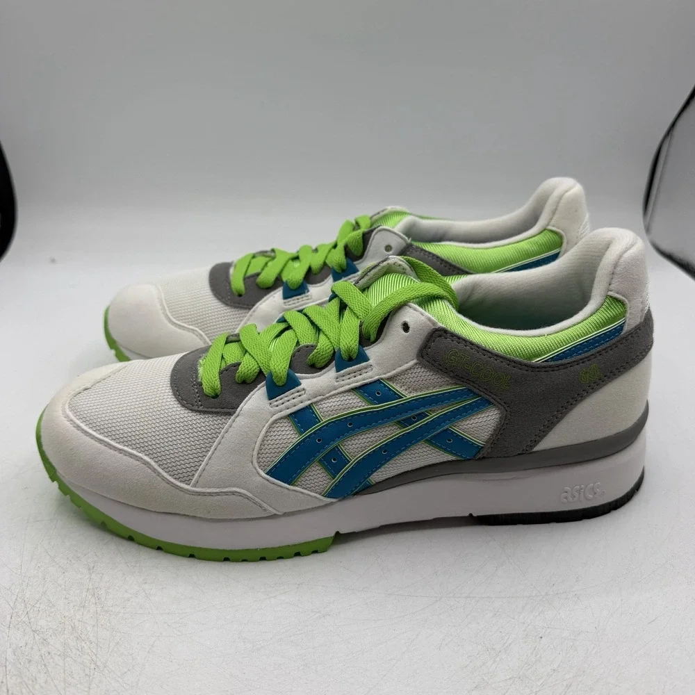 Asics GT-COOL Running Shoes Men Size 9 White/Pacific Blue Sneakers H311N 0146